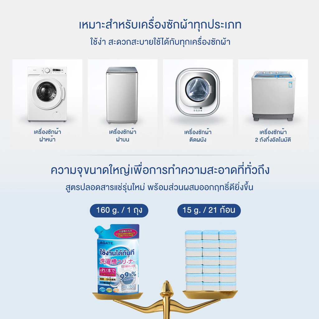  ผงล้างเครื่องซักผ้า  6