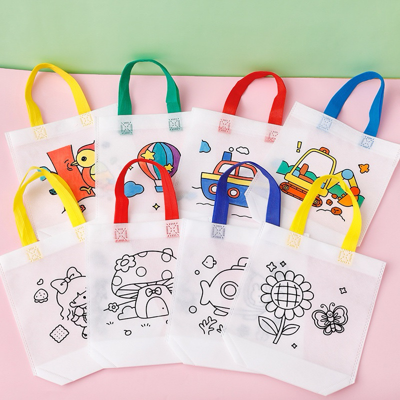 กระเป๋าระบายสี DIY 