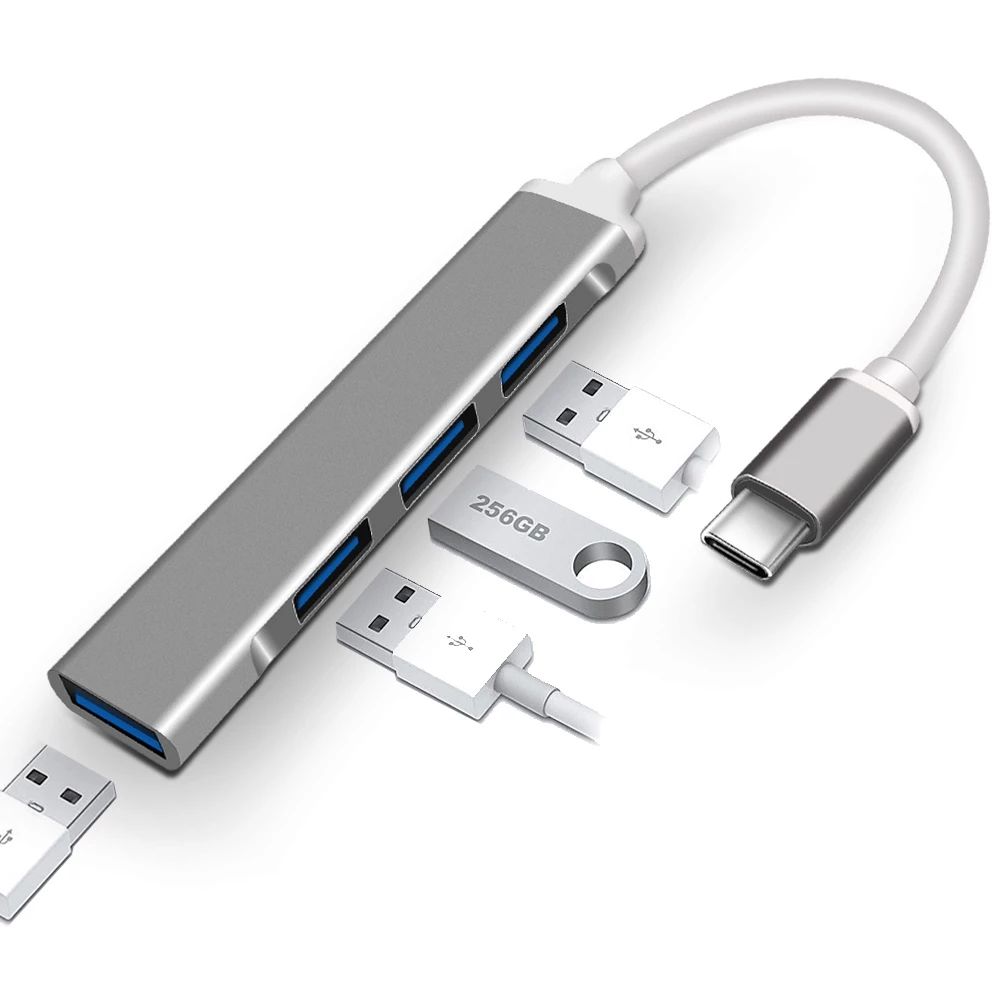 USB ความเร็วสูง 4 พอร์ต 